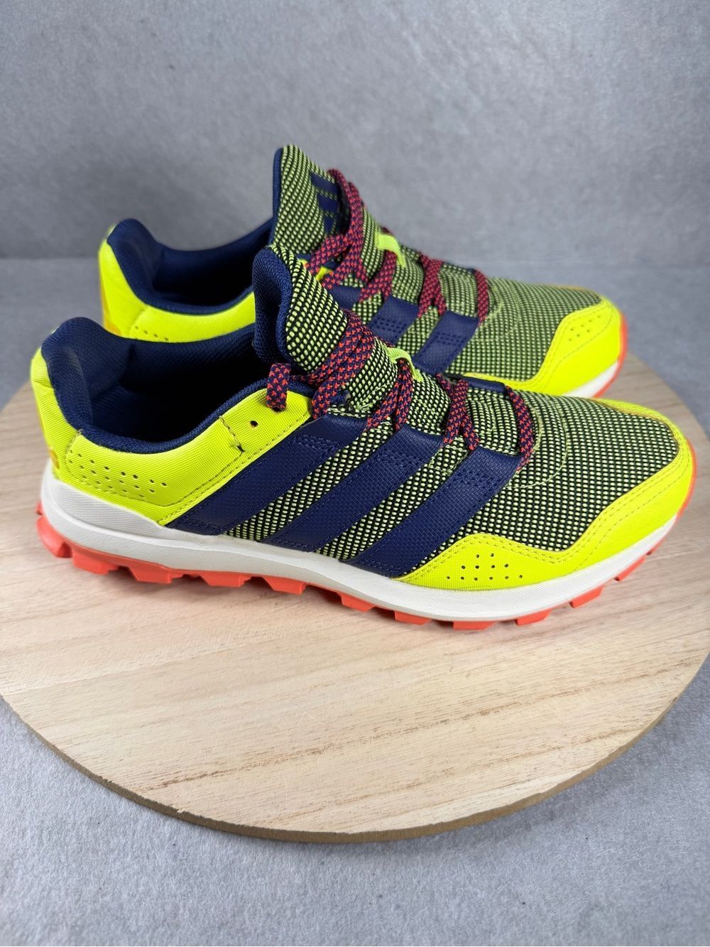 Adidas Slingshot Yellow Mesh Walking Trainers Women's US Size 8 B23262